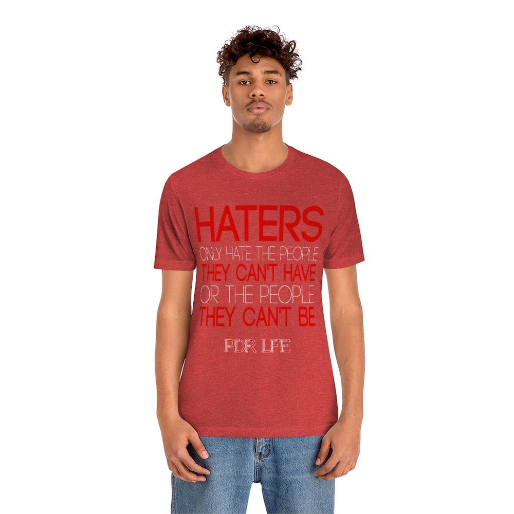 HATERS MENS HIP HOP TSHIRT - PDR LFE Heather Red / S PDR LFE