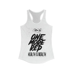 HEALTH IS WEALTH Racerback Tank - PDR LFE XS / Solid White PDR LFE