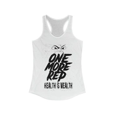 HEALTH IS WEALTH Racerback Tank - PDR LFE XS / Solid White PDR LFE