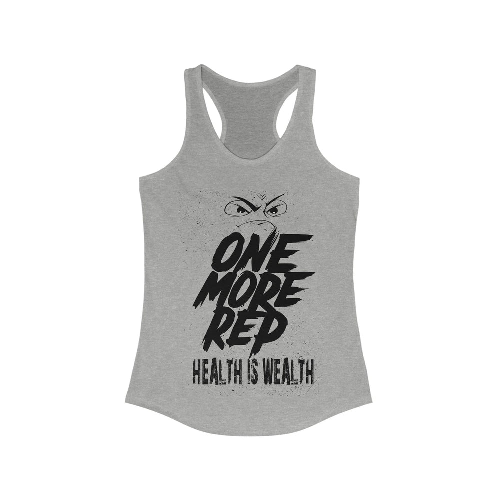 HEALTH IS WEALTH  Racerback Tank - PDR L.F.E. 