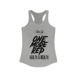 HEALTH IS WEALTH Racerback Tank - PDR LFE XS / Heather Grey PDR LFE