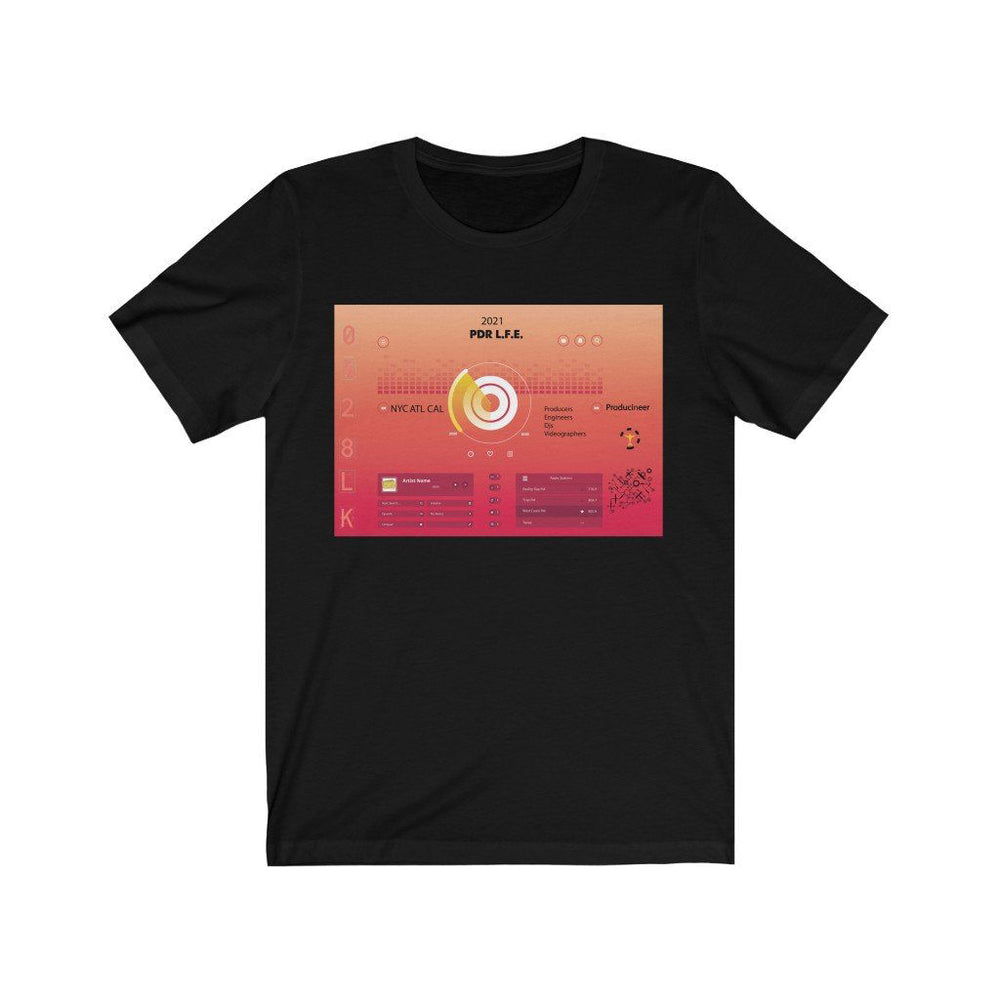 HIP HOP PLAYLIST Unisex Jersey Short Sleeve Tee - PDR LFE Black / S PDR LFE