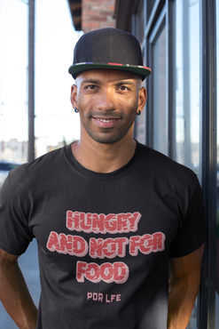 HUNGRY Unisex Jersey Short Sleeve Tee - PDR LFE White / S PDR LFE