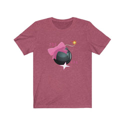 IM DA BOMB FEMALE Unisex Jersey Short Sleeve Tee - PDR LFE Heather Raspberry / XS PDR LFE