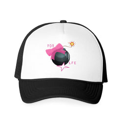 IM DA BOMB Hip Hop Foam Female Trucker Cap - PDR LFE One Size / White-Black PDR LFE