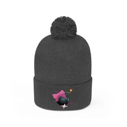 IM DA BOMB Hip Hop Pom Pom Beanie - PDR LFE Black/Graphite Heather / One size PDR LFE