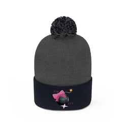 IM DA BOMB Hip Hop Pom Pom Beanie - PDR LFE Black/Graphite Heather / One size PDR LFE