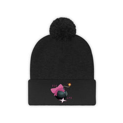 IM DA BOMB Hip Hop Pom Pom Beanie - PDR LFE Black / One size PDR LFE
