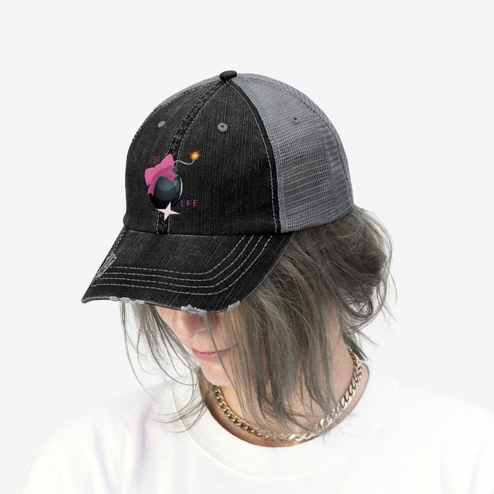 IM DA BOMB Hip Hop Unisex Trucker Hat - PDR LFE Black / One size PDR LFE