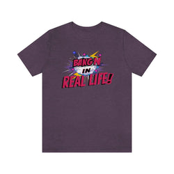 IN REAL LIFE Hip Hop Female Jersey Short Sleeve Tee - PDR LFE Heather Team Purple / XS PDR LFE