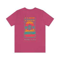 I LOVE MUSIC MENS UNISEX HIP HOP TSHIRT - PDR LFE Berry / XS PDR LFE
