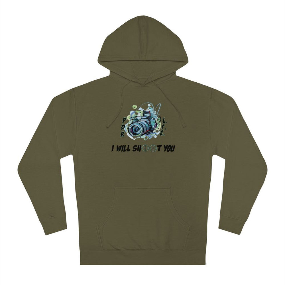 HANDS UP CAMERA MAN Hip Hop Unisex Hooded Sweatshirt - PDR LFE XS / Army PDR LFE