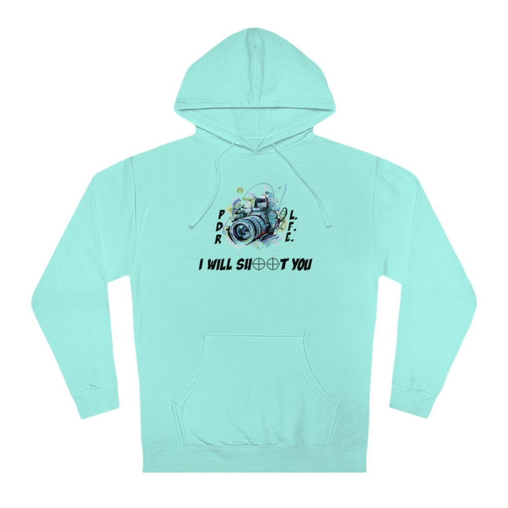 HANDS UP CAMERA MAN Hip Hop Unisex Hooded Sweatshirt - PDR LFE XS / Mint PDR LFE