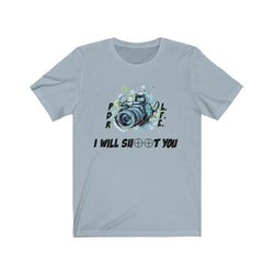 HANDS UP CAMERA MAN Unisex Jersey Short Sleeve Tee - PDR LFE Light Blue / S PDR LFE