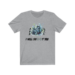 HANDS UP CAMERA MAN Unisex Jersey Short Sleeve Tee - PDR LFE Athletic Heather / S PDR LFE