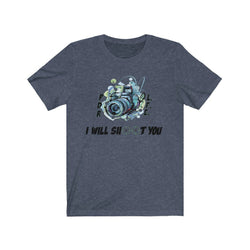 HANDS UP CAMERA MAN Unisex Jersey Short Sleeve Tee - PDR LFE Heather Navy / S PDR LFE