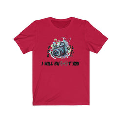 HANDS UP CAMERA MAN Unisex Jersey Short Sleeve Tee - PDR LFE Red / S PDR LFE