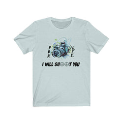 HANDS UP CAMERA MAN Unisex Jersey Short Sleeve Tee - PDR LFE Heather Ice Blue / S PDR LFE