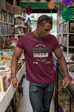 KEYBOARD LIFE Unisex Jersey Short Sleeve Tee - PDR LFE Maroon / S PDR LFE