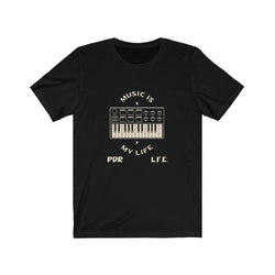 KEYBOARD LIFE Unisex Jersey Short Sleeve Tee - PDR LFE Black / S PDR LFE