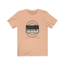 KEYBOARD LIFE Unisex Jersey Short Sleeve Tee - PDR LFE Heather Peach / S PDR LFE