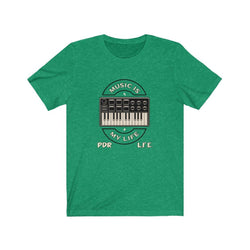 KEYBOARD LIFE Unisex Jersey Short Sleeve Tee - PDR LFE Heather Kelly / S PDR LFE