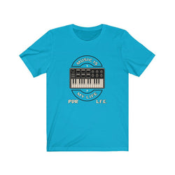 KEYBOARD LIFE Unisex Jersey Short Sleeve Tee - PDR LFE Turquoise / S PDR LFE