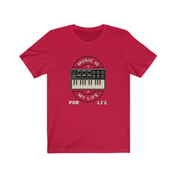 KEYBOARD LIFE Unisex Jersey Short Sleeve Tee - PDR LFE Red / S PDR LFE