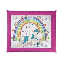 LIL PRODUCINEER UNICORN LOVE Comforter - PDR LFE 104" × 88" PDR LFE