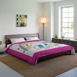 LIL PRODUCINEER UNICORN LOVE Comforter - PDR LFE 104" × 88" PDR LFE