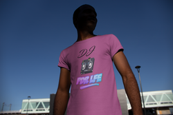LITTY PDR LFE DJ GLO Unisex Jersey Short Sleeve Tee - PDR LFE Deep Heather / XS PDR LFE