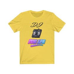 LITTY PDR LFE DJ GLO Unisex Jersey Short Sleeve Tee - PDR LFE Yellow / XS PDR LFE