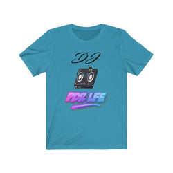 LITTY PDR LFE DJ GLO Unisex Jersey Short Sleeve Tee - PDR LFE Aqua / XS PDR LFE