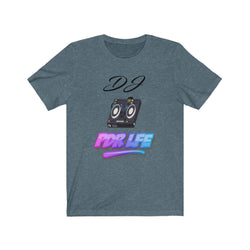 LITTY PDR LFE DJ GLO Unisex Jersey Short Sleeve Tee - PDR LFE Heather Slate / XS PDR LFE