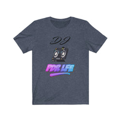LITTY PDR LFE DJ GLO Unisex Jersey Short Sleeve Tee - PDR LFE Heather Navy / XS PDR LFE