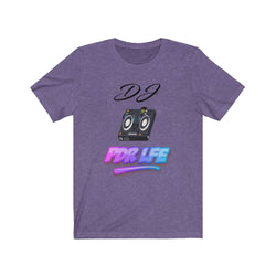 LITTY PDR LFE DJ GLO Unisex Jersey Short Sleeve Tee - PDR LFE Heather Team Purple / XS PDR LFE