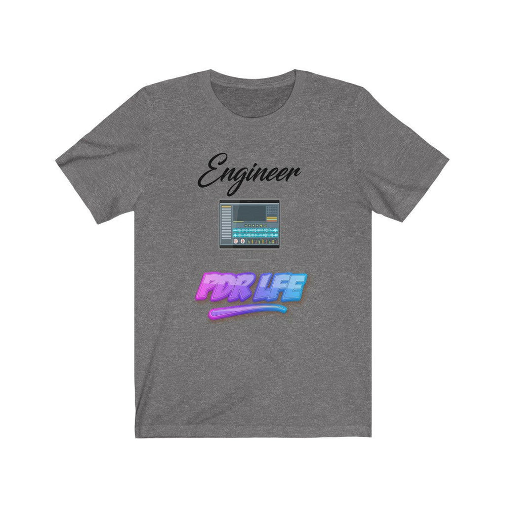 LITTY PDR LFE ENGINEER GLO Unisex Jersey Short Sleeve Tee - PDR LFE Deep Heather / XS PDR LFE