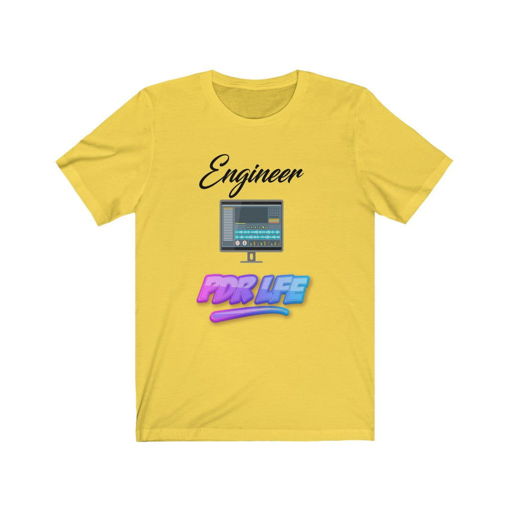 LITTY PDR LFE ENGINEER GLO Unisex Jersey Short Sleeve Tee - PDR LFE Yellow / XS PDR LFE