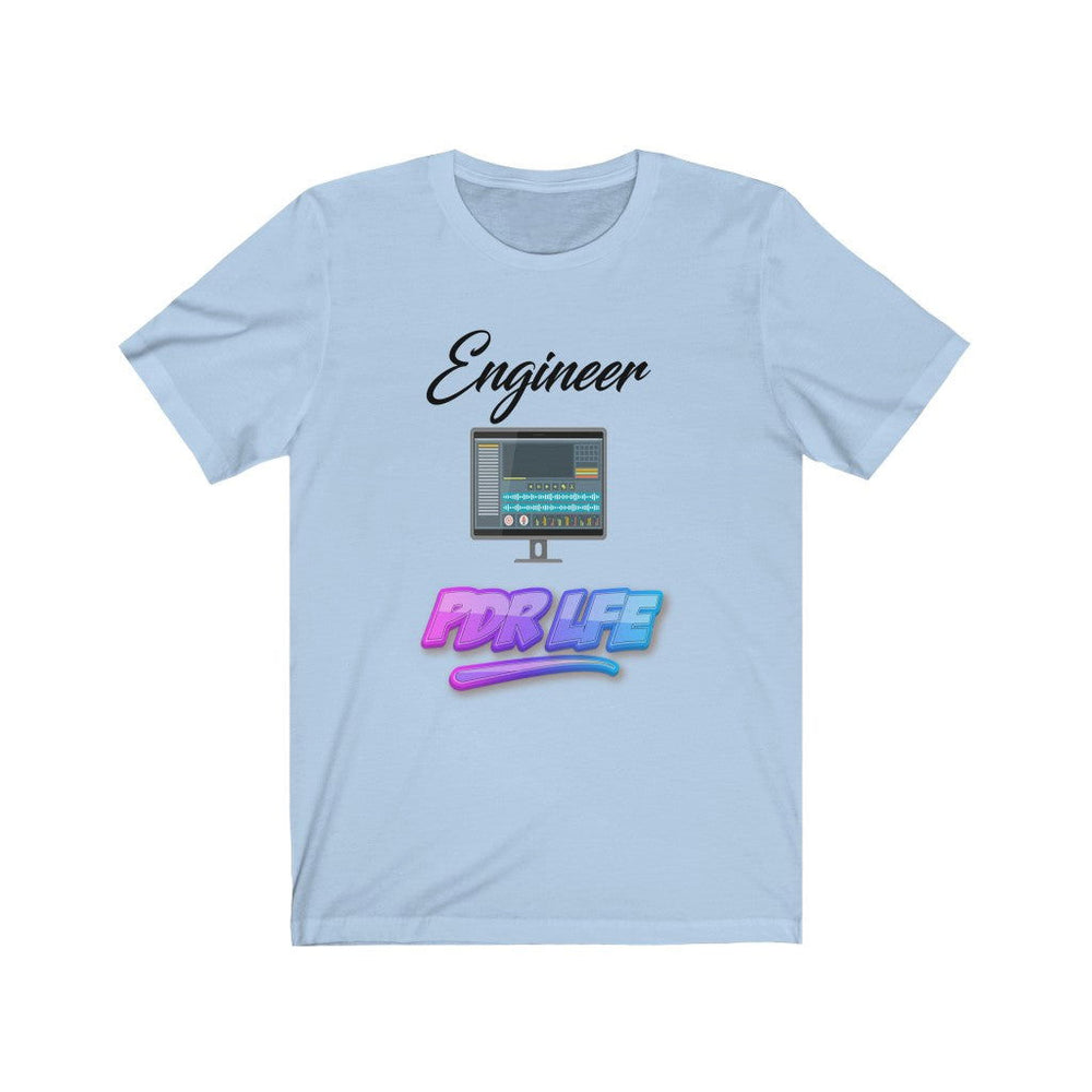 LITTY PDR LFE ENGINEER GLO Unisex Jersey Short Sleeve Tee - PDR LFE Baby Blue / XS PDR LFE