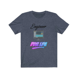 LITTY PDR LFE ENGINEER GLO Unisex Jersey Short Sleeve Tee - PDR LFE Heather Navy / XS PDR LFE