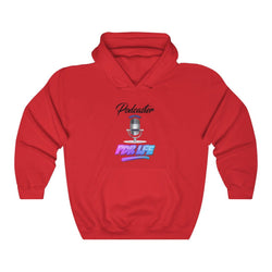 LITTY PDR LFE PODCASTER GLO Unisex Heavy Blend™ Hooded Sweatshirt - PDR LFE Red / S PDR LFE