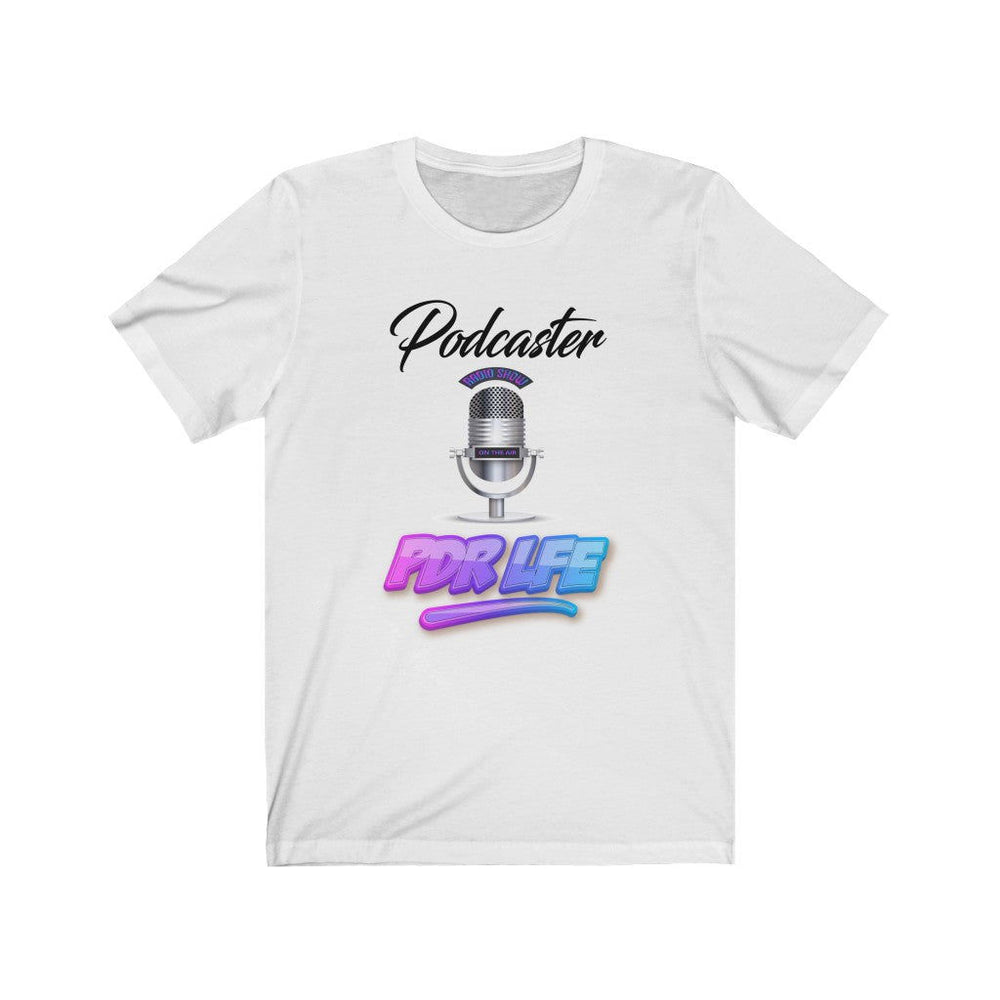 LITTY PDR LFE PODCASTER GLO Unisex Jersey Short Sleeve Tee - PDR L.F.E. 