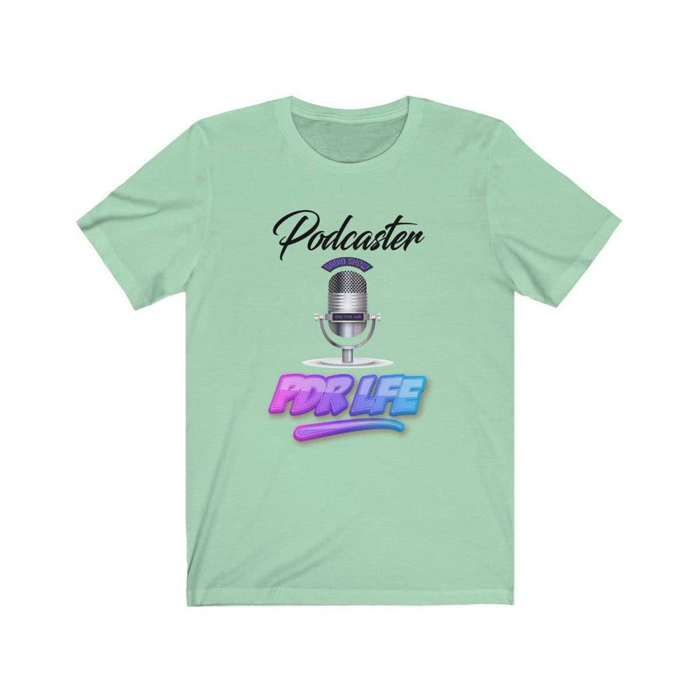 LITTY PDR LFE PODCASTER GLO Unisex Jersey Short Sleeve Tee - PDR L.F.E. 