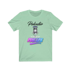 LITTY PDR LFE PODCASTER GLO Unisex Jersey Short Sleeve Tee - PDR LFE Mint / XS PDR LFE