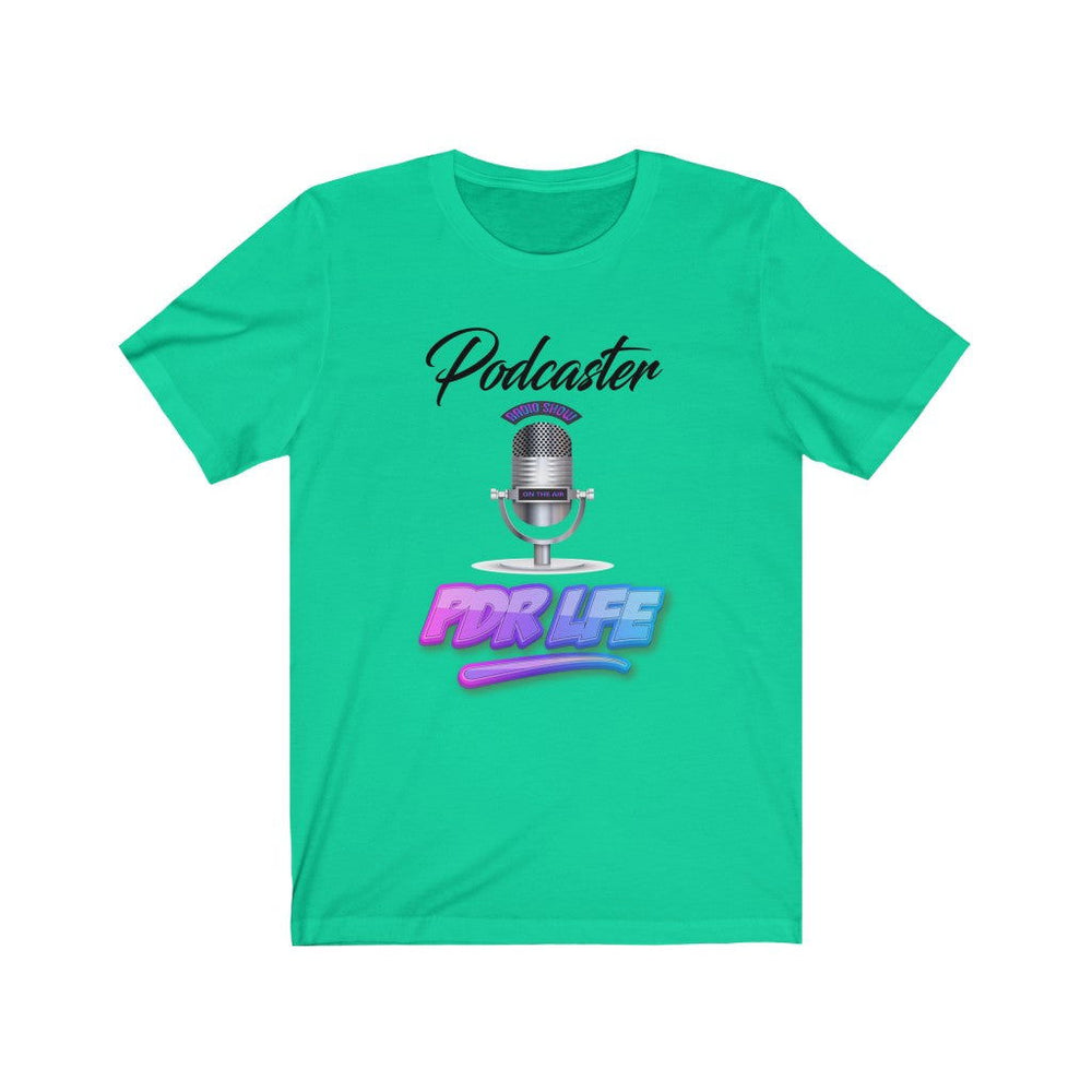 LITTY PDR LFE PODCASTER GLO Unisex Jersey Short Sleeve Tee - PDR L.F.E. 