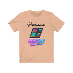 LITTY PDR LFE PRODUCINEER GLO Unisex Jersey Short Sleeve Tee - PDR LFE Heather Peach / XS PDR LFE