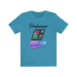 LITTY PDR LFE PRODUCINEER GLO Unisex Jersey Short Sleeve Tee - PDR LFE Aqua / XS PDR LFE