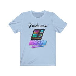 LITTY PDR LFE PRODUCINEER GLO Unisex Jersey Short Sleeve Tee - PDR LFE Baby Blue / XS PDR LFE