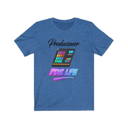 LITTY PDR LFE PRODUCINEER GLO Unisex Jersey Short Sleeve Tee - PDR LFE Heather True Royal / XS PDR LFE