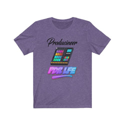 LITTY PDR LFE PRODUCINEER GLO Unisex Jersey Short Sleeve Tee - PDR LFE Heather Team Purple / XS PDR LFE